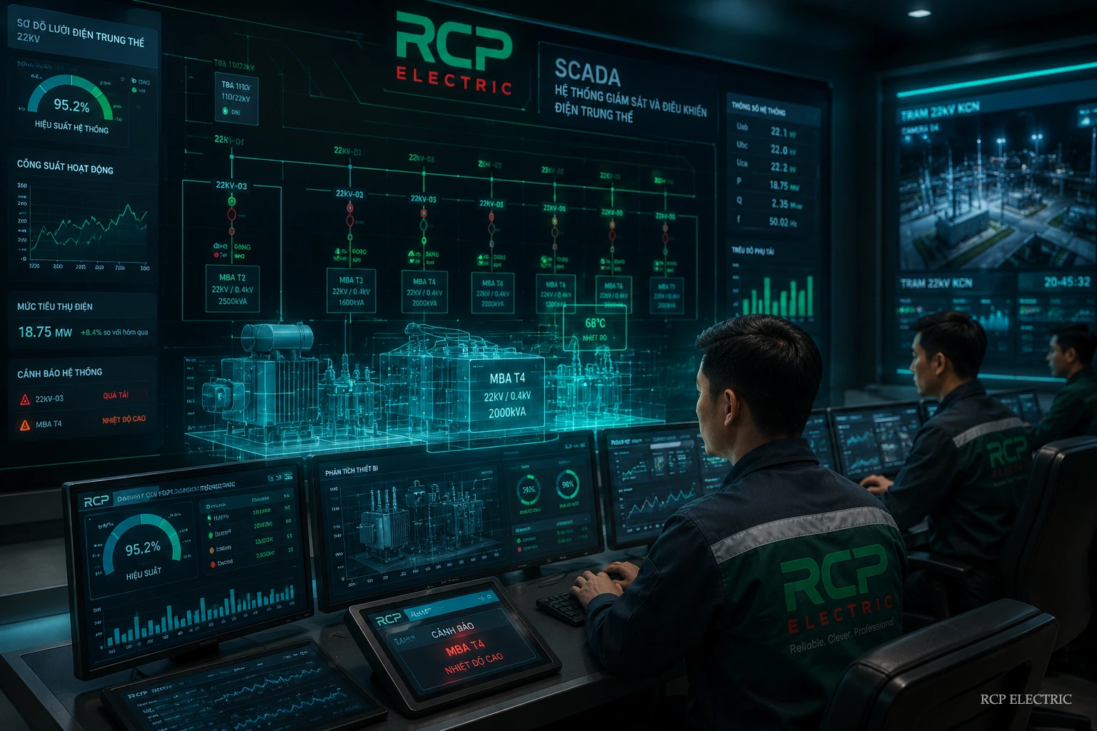 hệ thống SCADA giám sát trạm điện