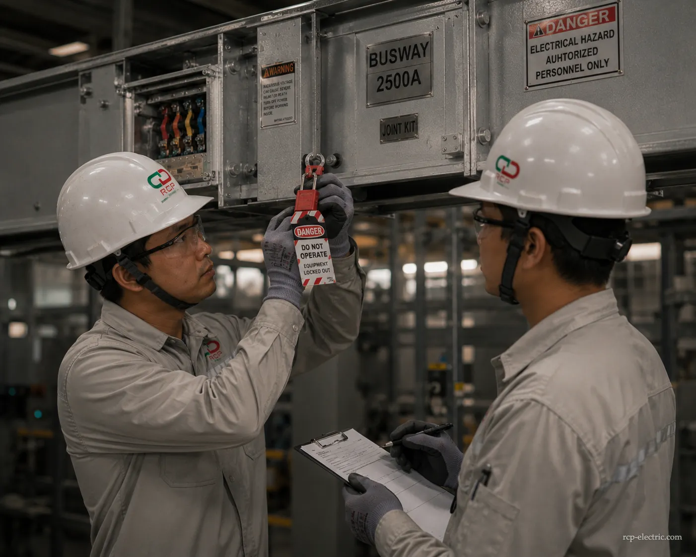 Quy trình lockout tagout bảo trì busway